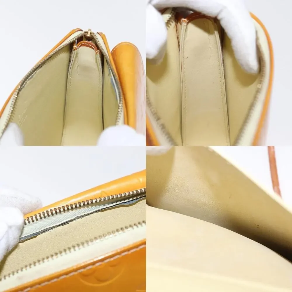 Louis Vuitton Monogram Vernis Motto Pouch Lime Yellow